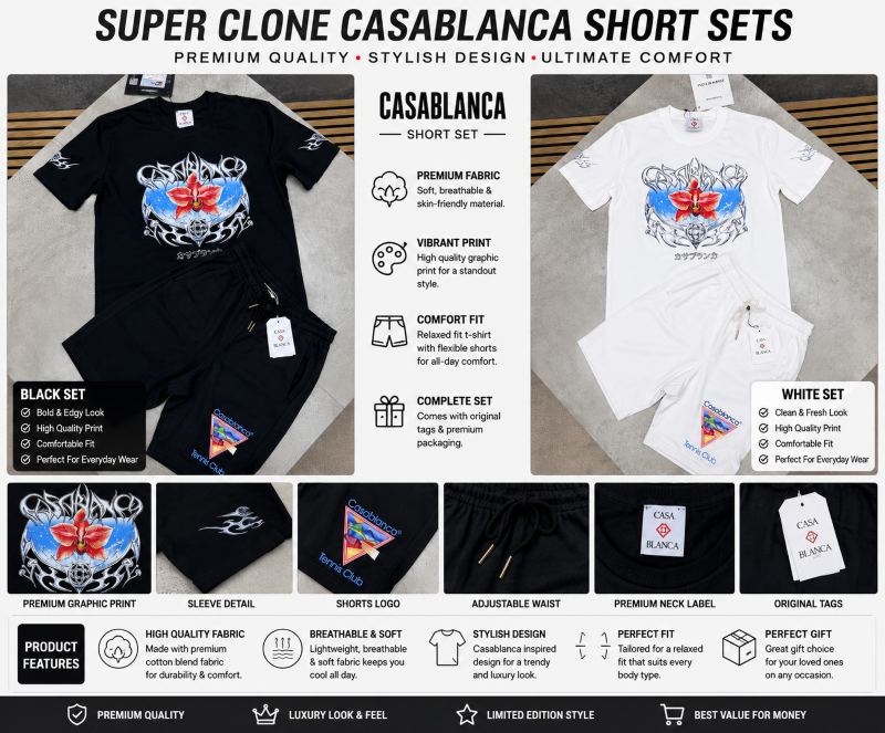 SUPER CLONE CASABLANCA SHORT SETS