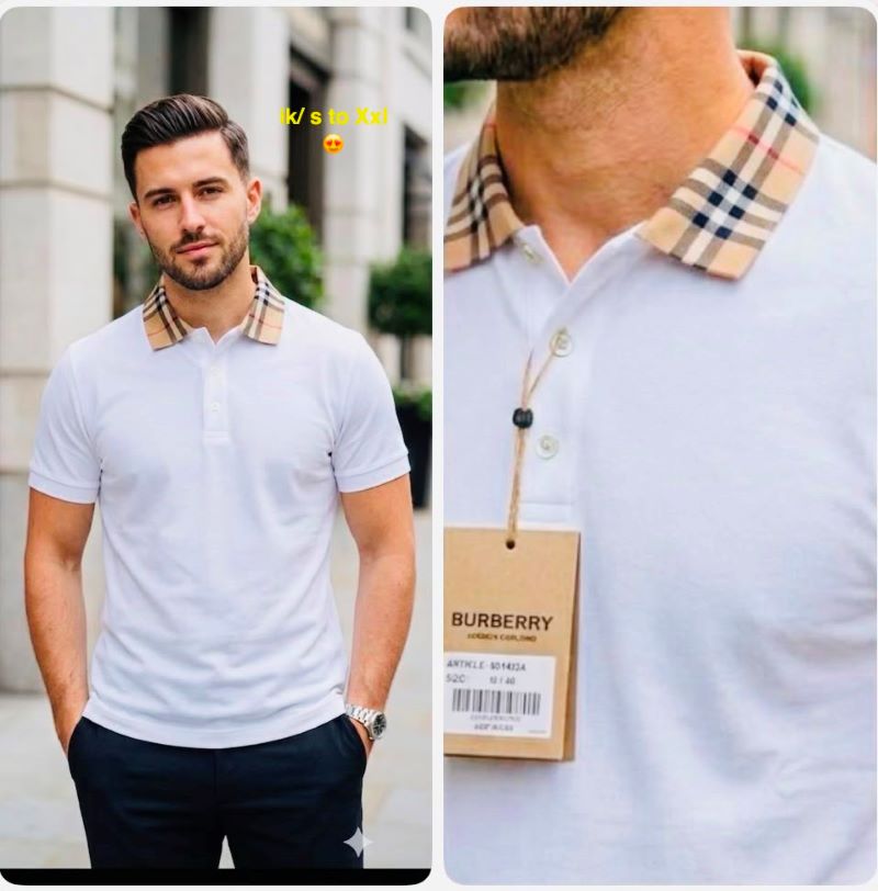 MEN'S BURBERRY POLO T-SHIRTS