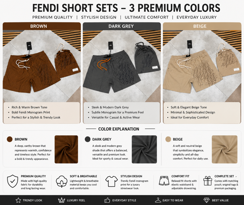 SUPER CLONE FENDI SWIM SHORTS